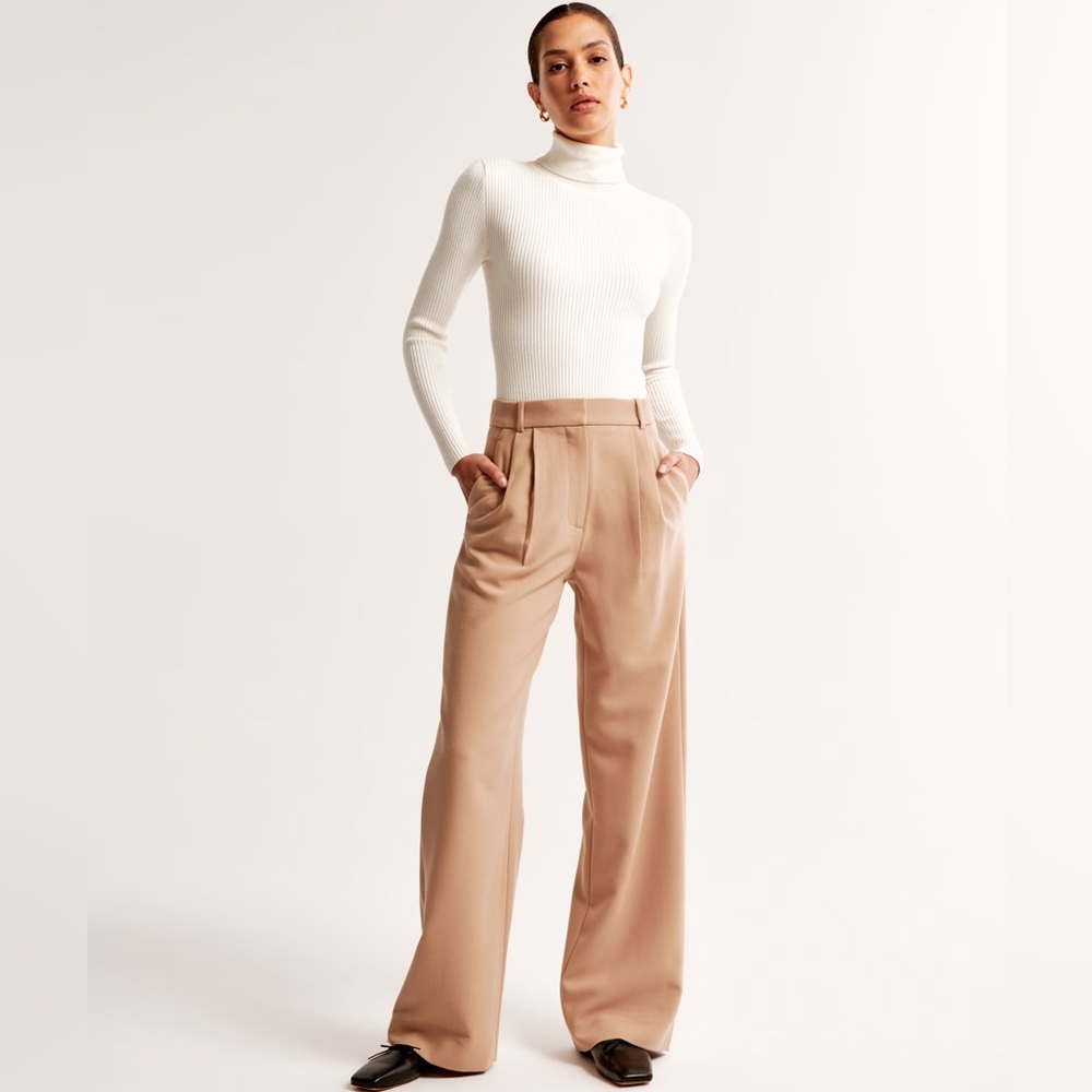 Abercrombie Sloane Tailored Pant Light Brown
